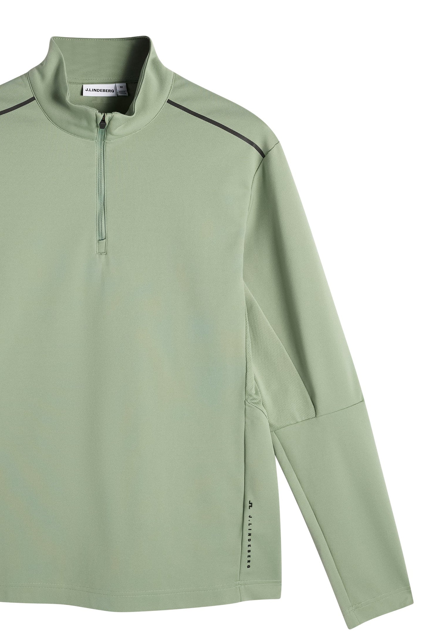 Leon Quarter Zip Mid Layer / Hedge Green