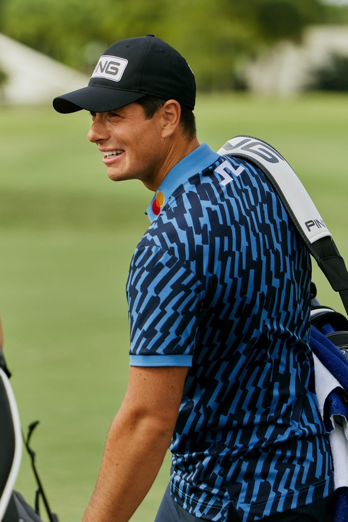 Tour Tech Print Polo / Oak Federal M
