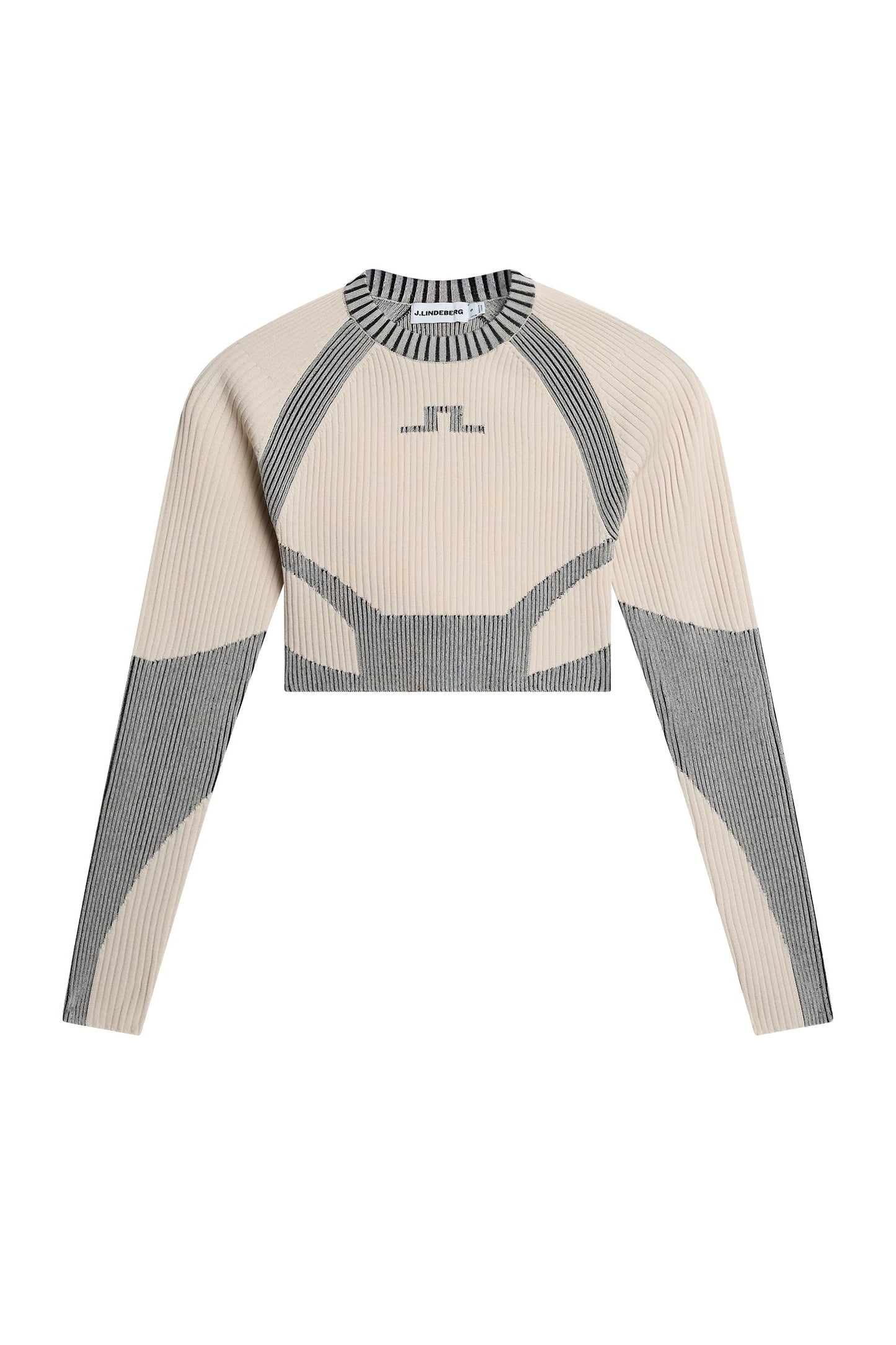 Torie Contrast Rib knit Top / Moonbeam