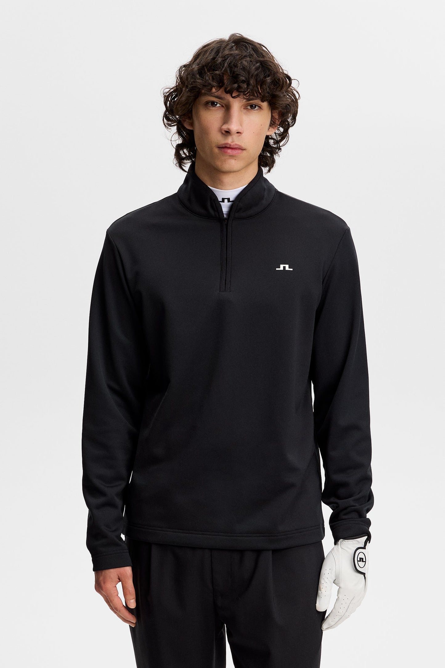 Clide Quarter Zip Mid Layer / Black