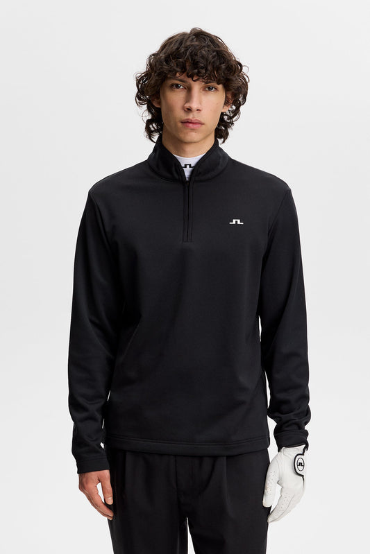 Clide Quarter Zip Mid Layer / Black