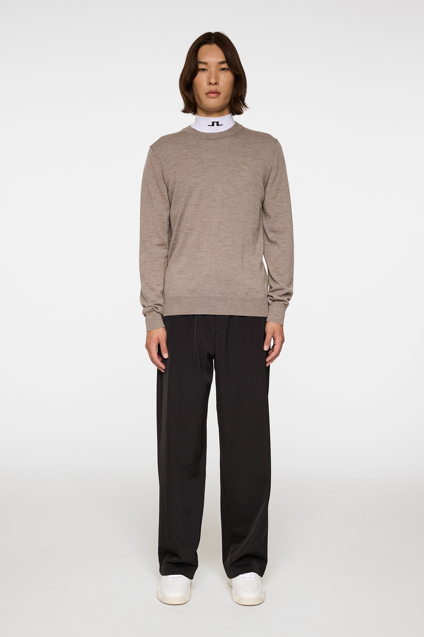 Keane Merino Crew Neck / Brindle Melange