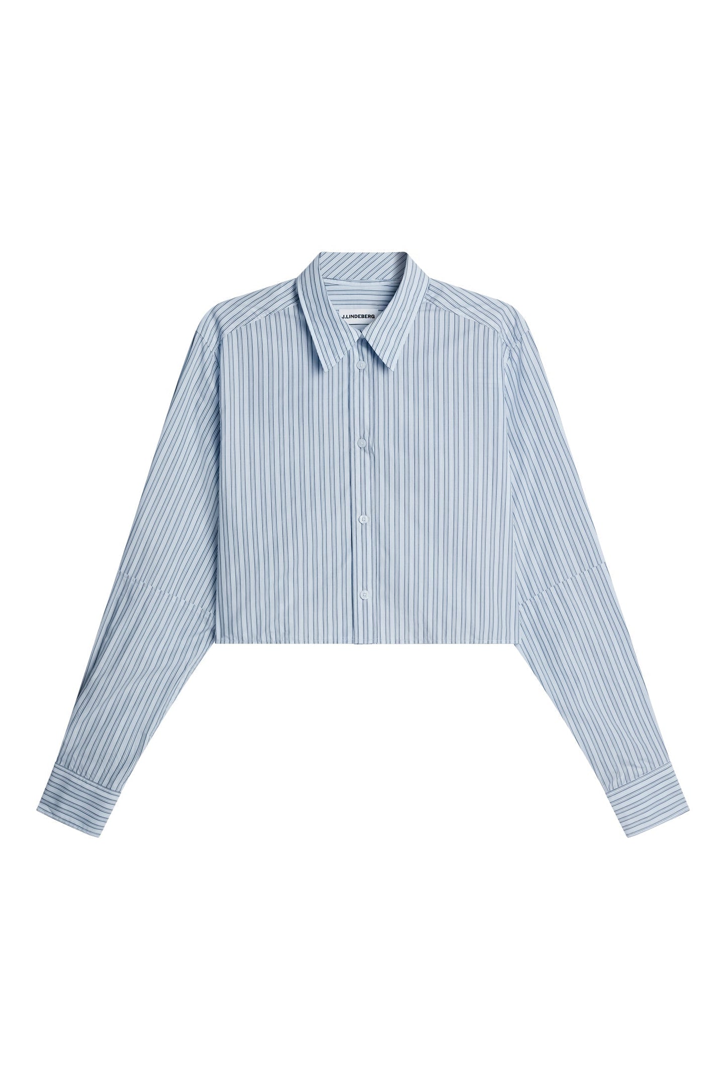 Jelina Cotton Stripe Shirt / Forget-Me-Not