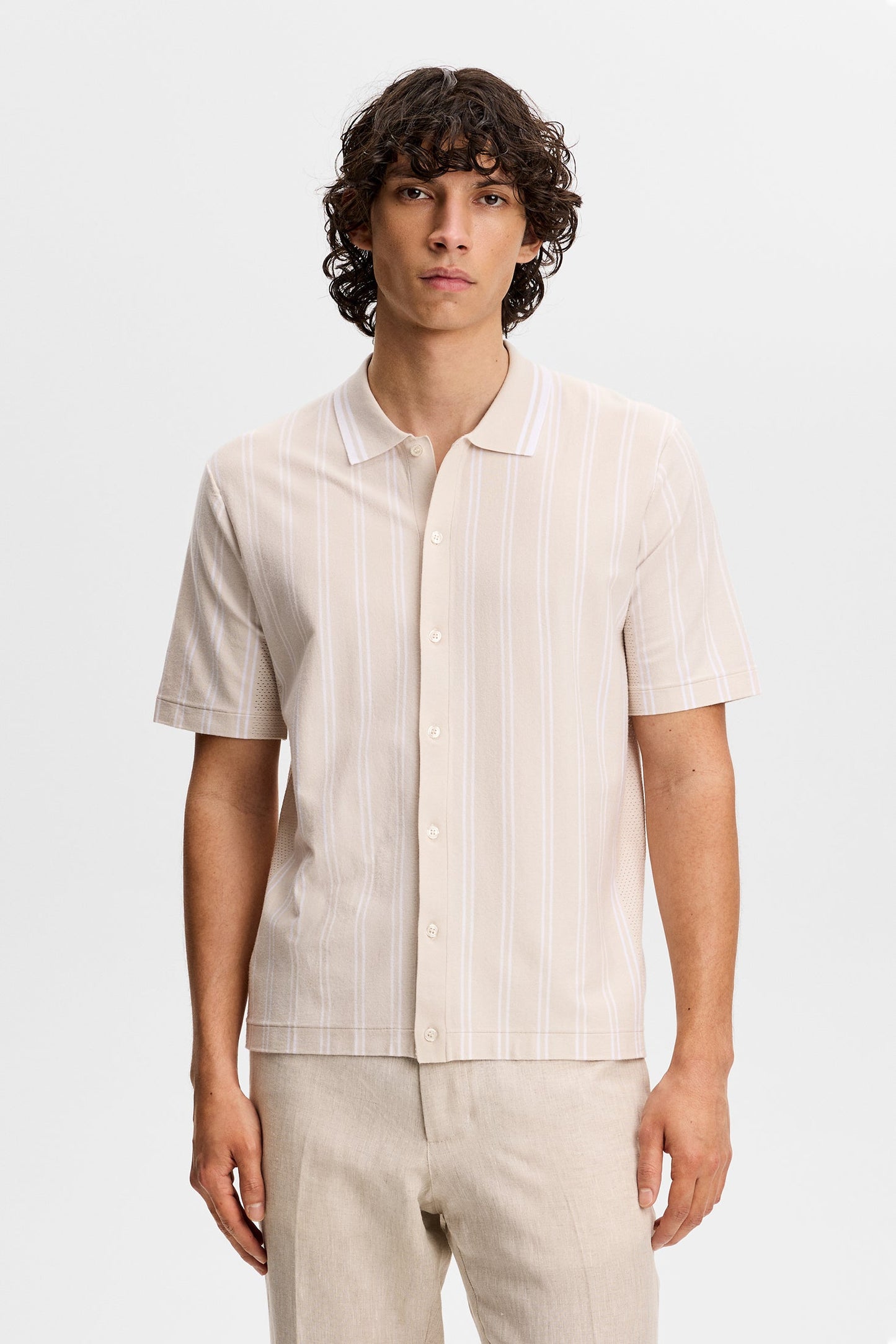 Rue Knit SS Shirt / Moonbeam