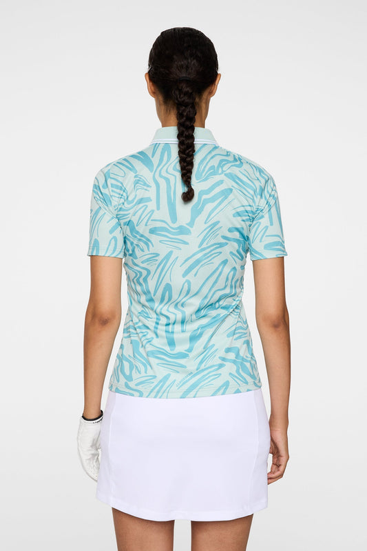 Georgia Print Polo / Scribble Stillwater