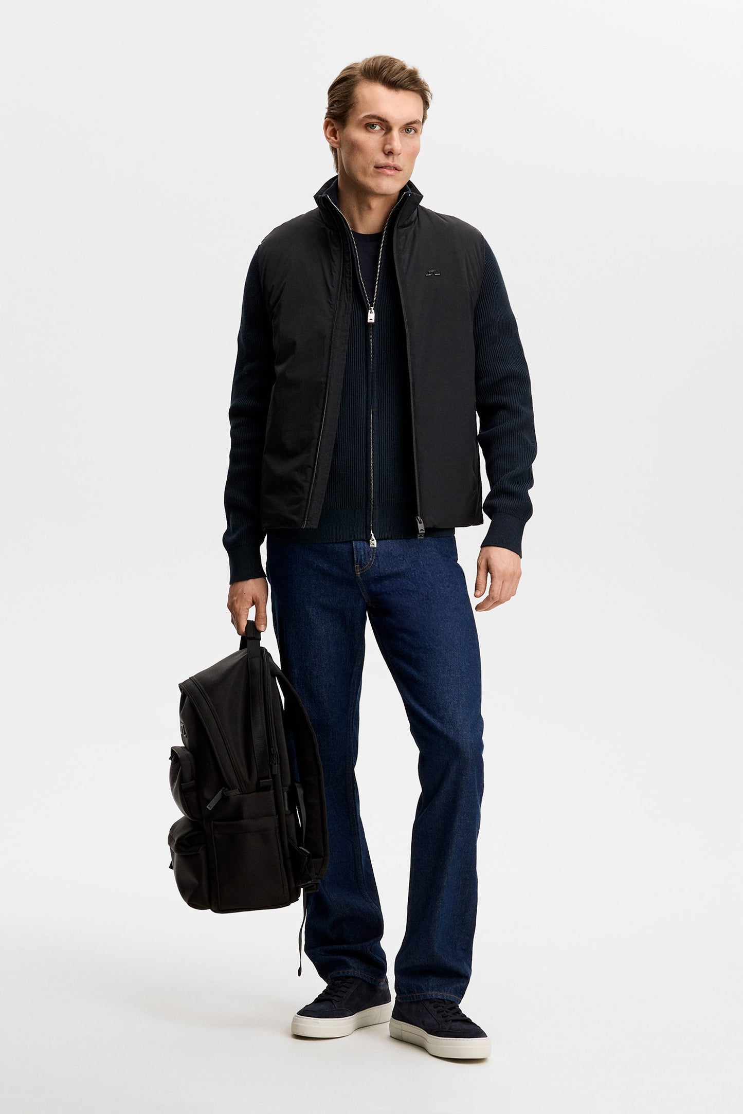 Alexis Full Zip Cardigan / Navy