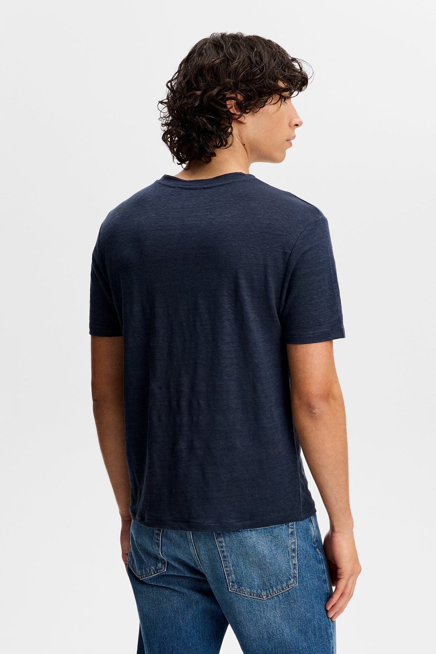 Coma Linen Tee / Navy
