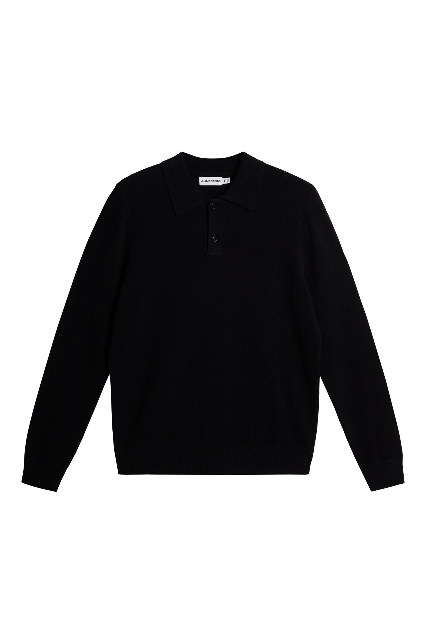 Edgar Knitted Wool Polo / Black