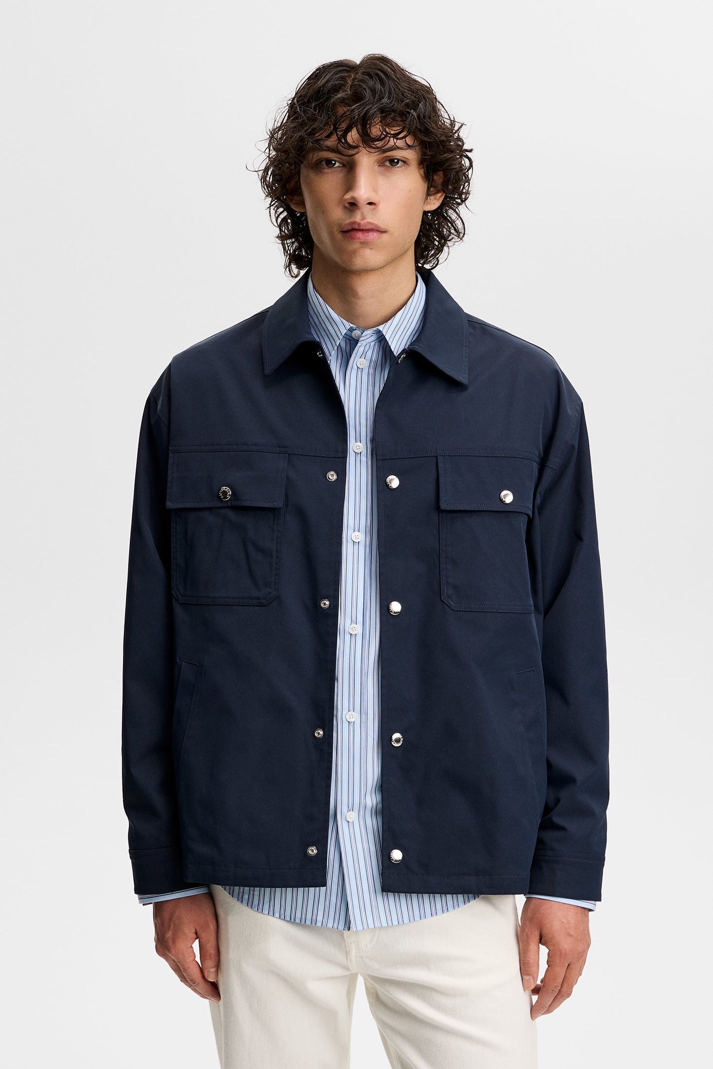 Shaley Overshirt / Navy