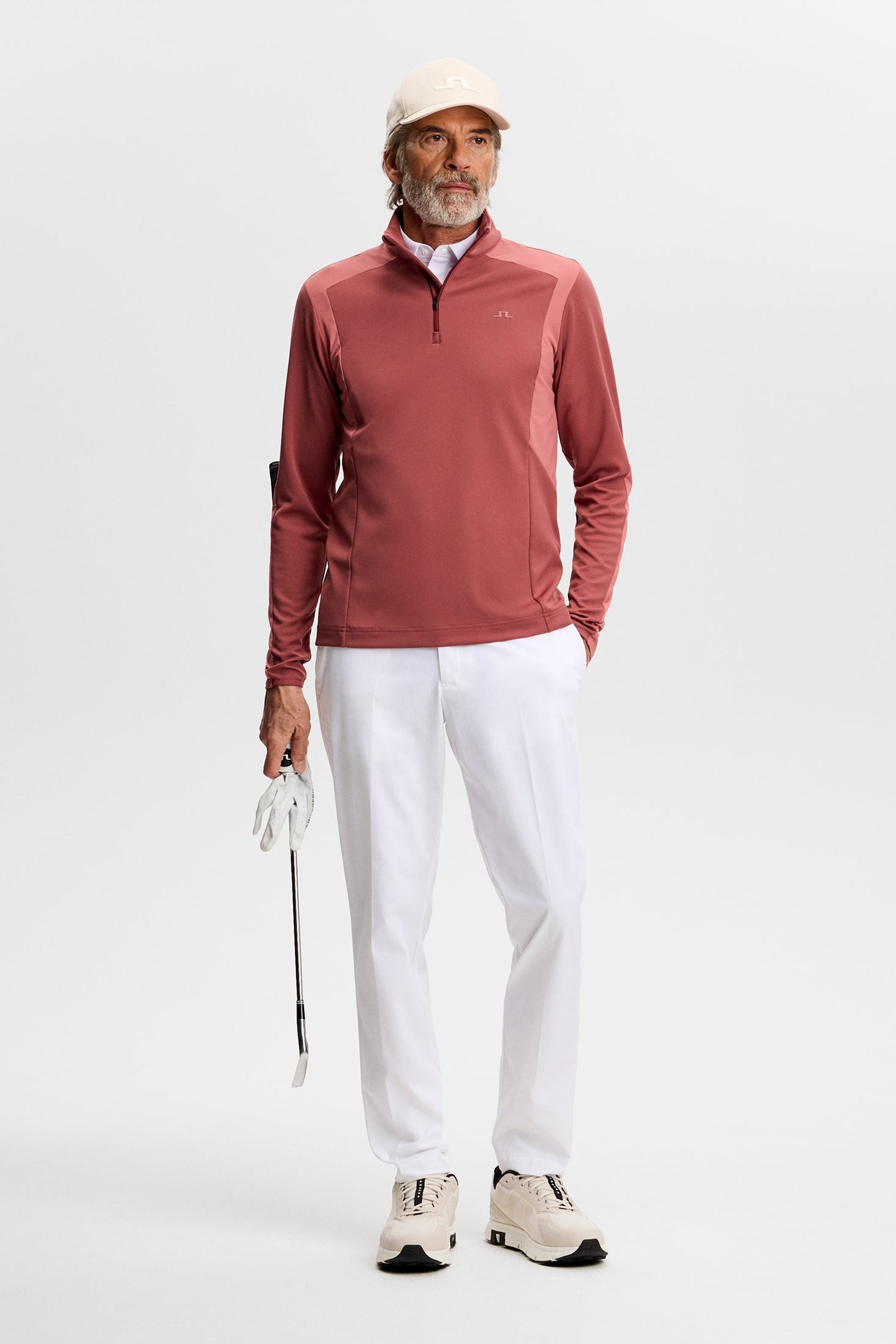Lukas Quarter Zip Mid Layer / Apple Butter