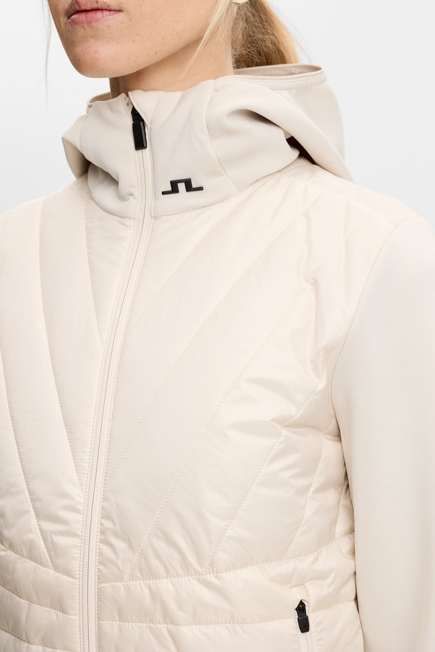 Holma Quilt Hybrid Hood / Moonbeam