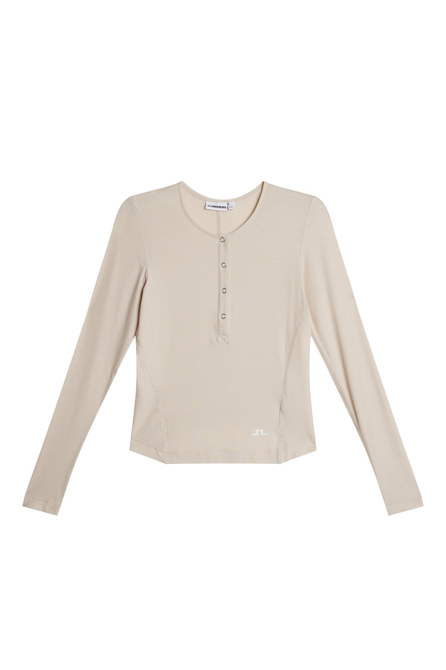 Sanna Rib Henley LS / Moonbeam