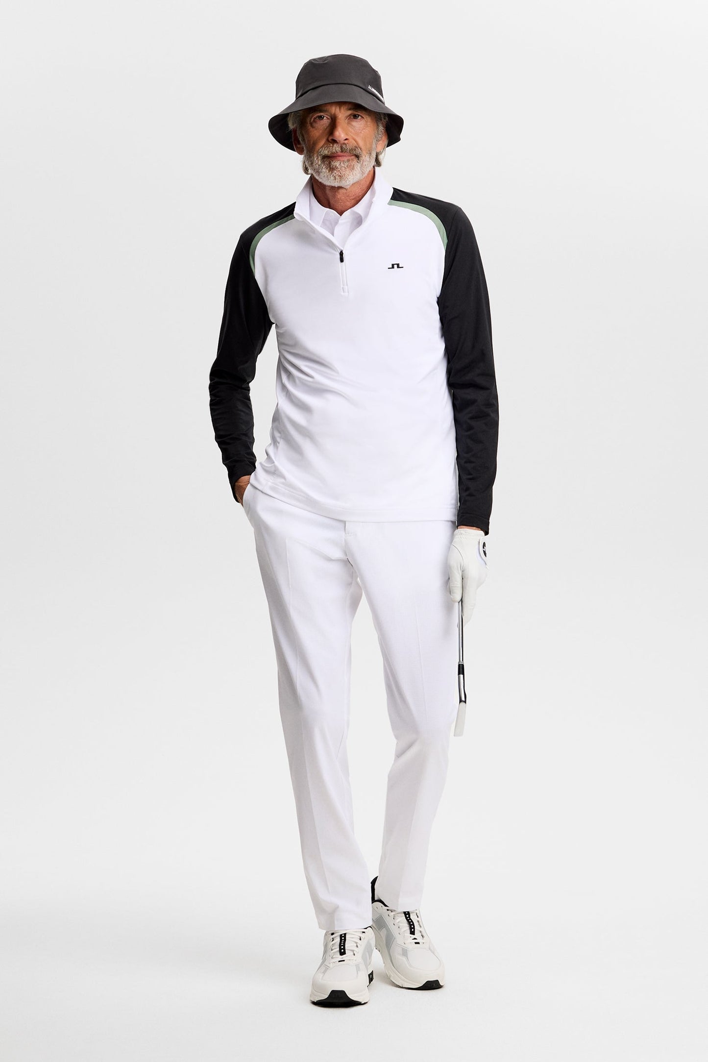 Blake Zip Mid Layer / White