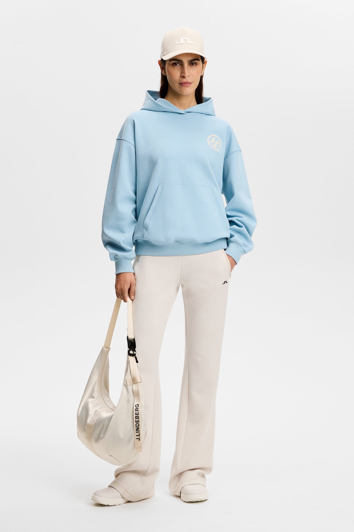 Cove Print Hood / Forget-Me-Not