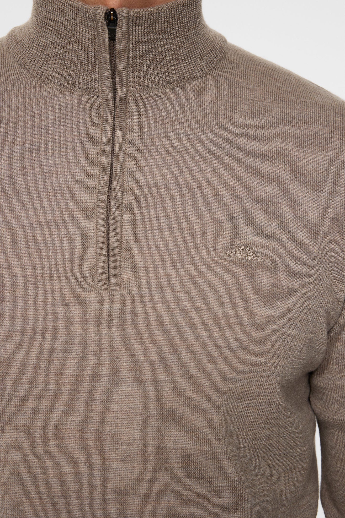 Kiyan Merino Quarter Zip / Brindle Melange