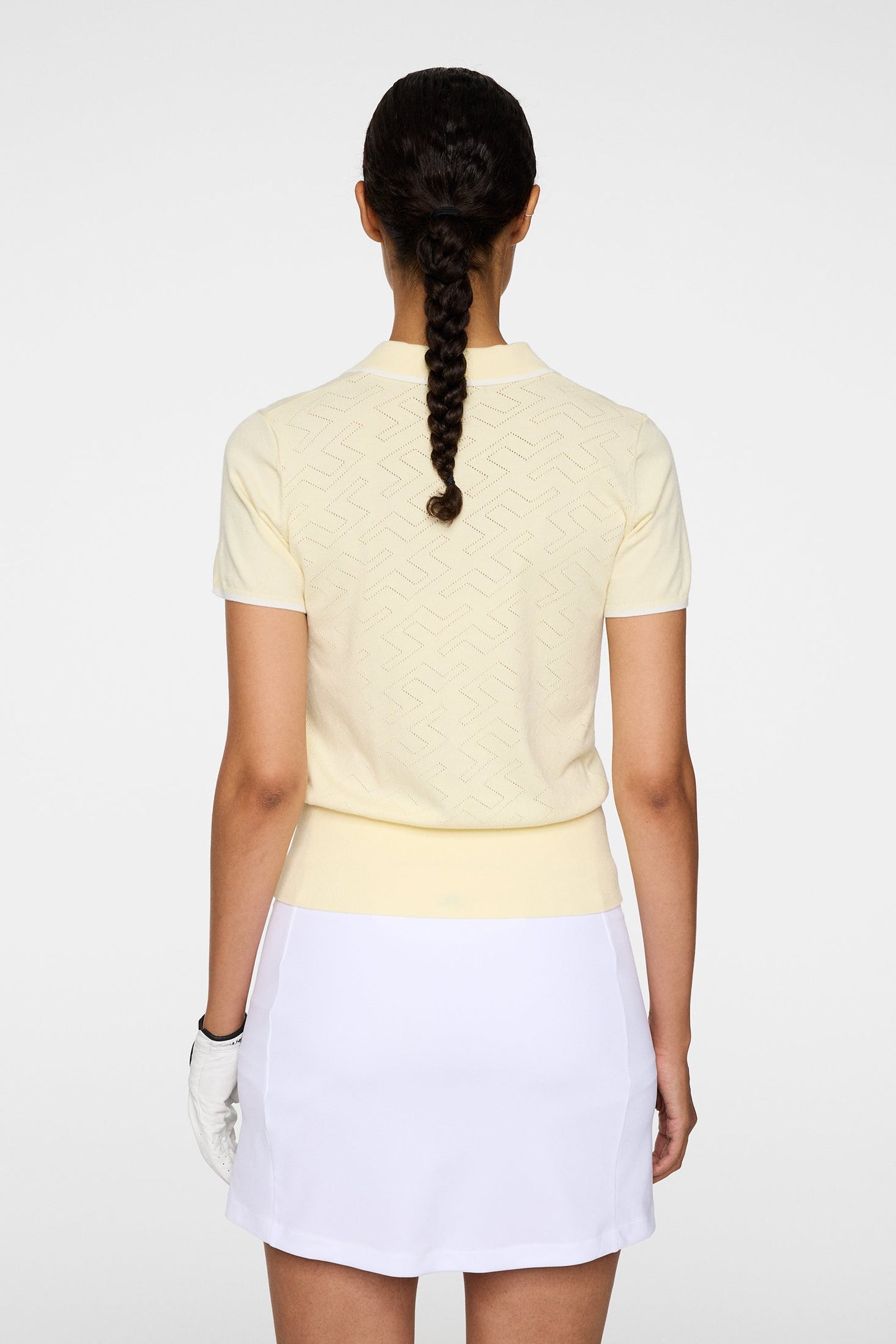 Malva Knitted Polo Shirt / Lemon Icing