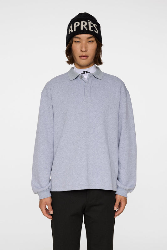 Cadan Polo Sweater / Medium Grey Melange