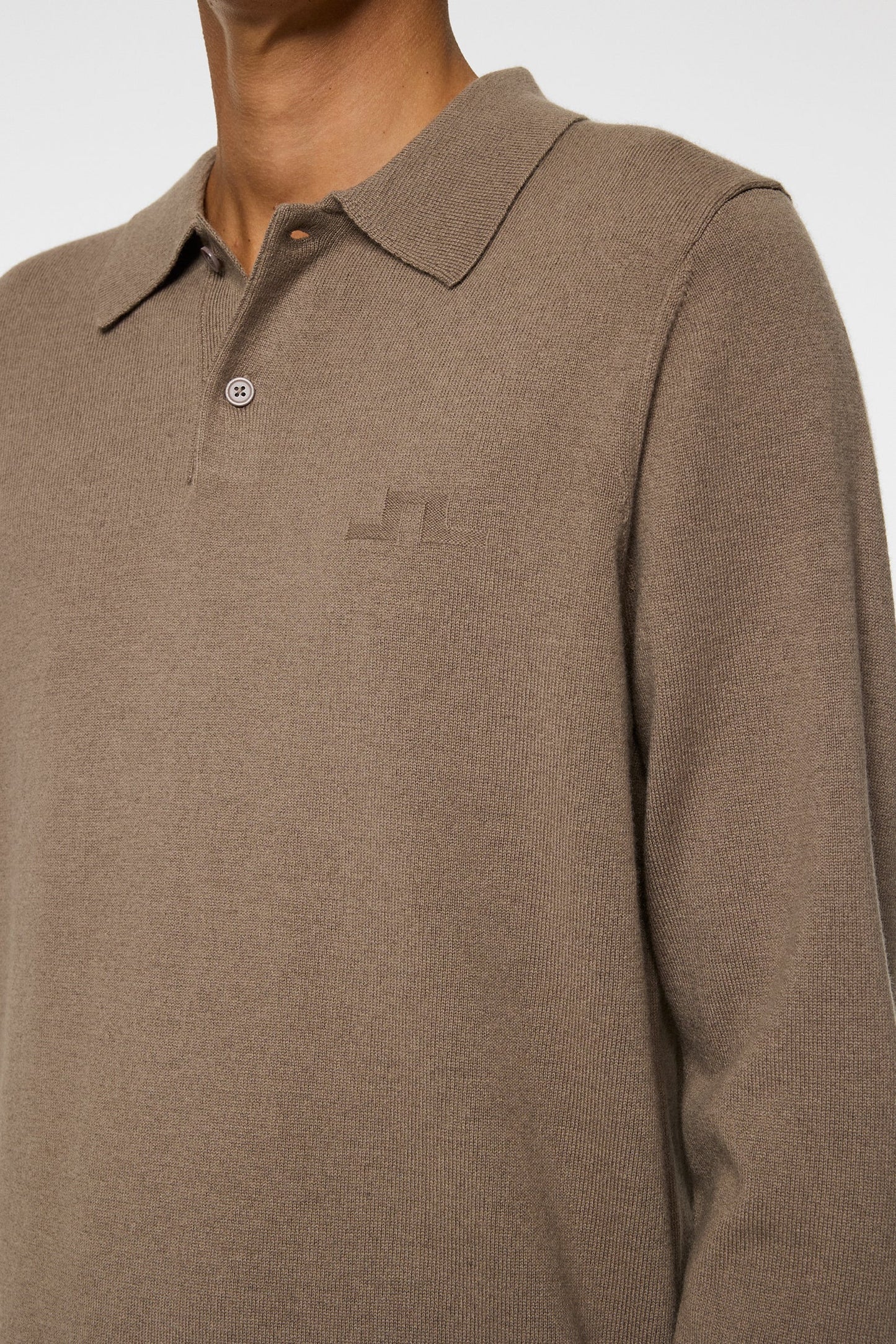Edgar Knitted Wool Polo / Brindle