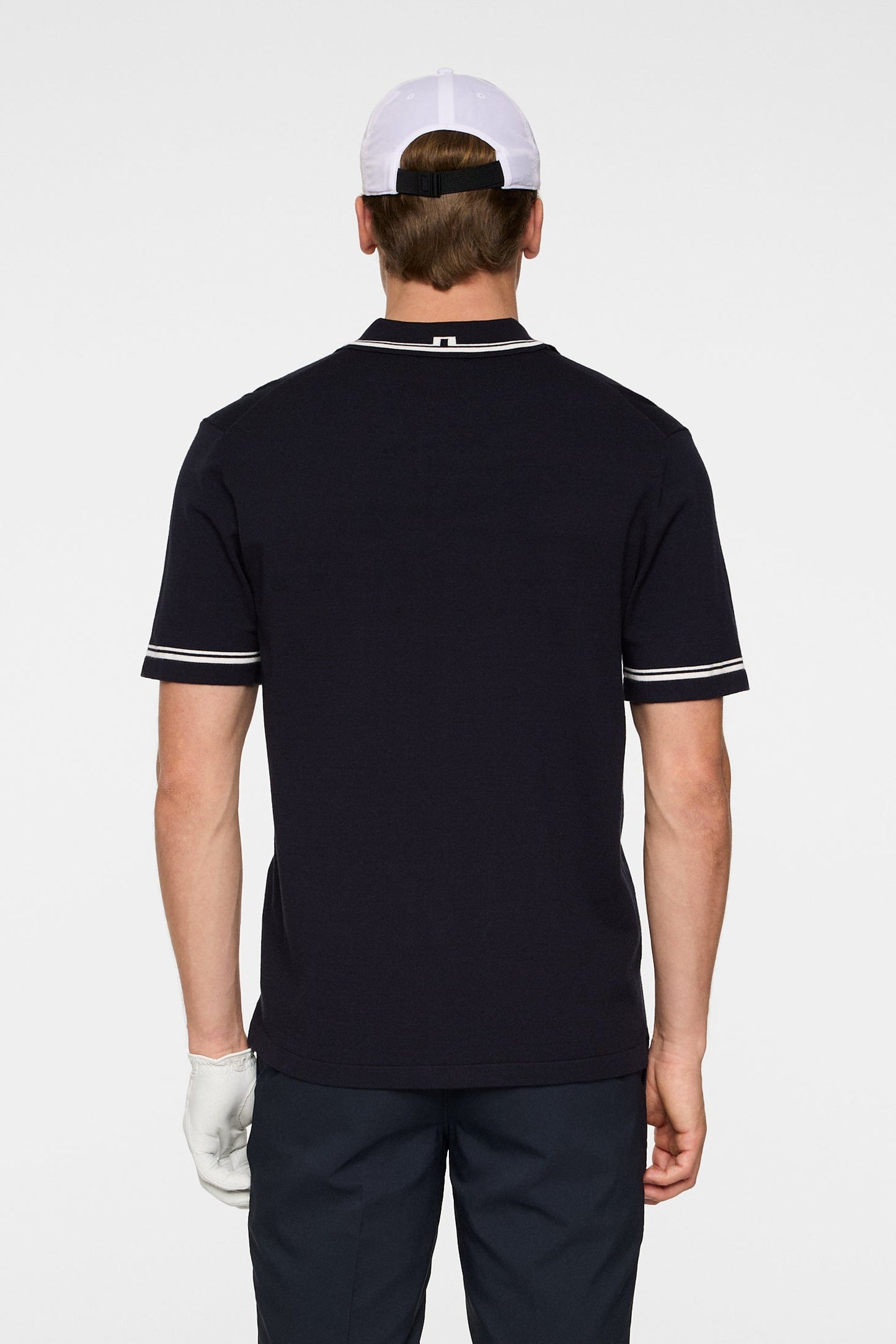 Nicolai Knitted Polo Shirt / Navy