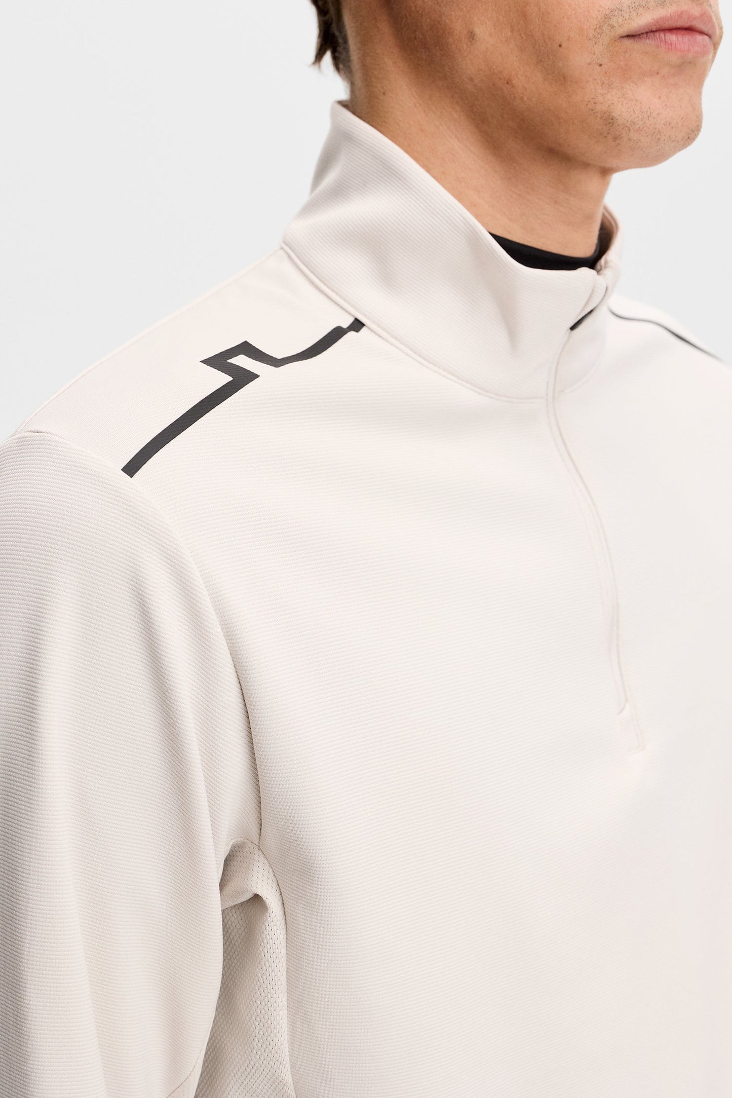 Leon Quarter Zip Mid Layer / Moonbeam