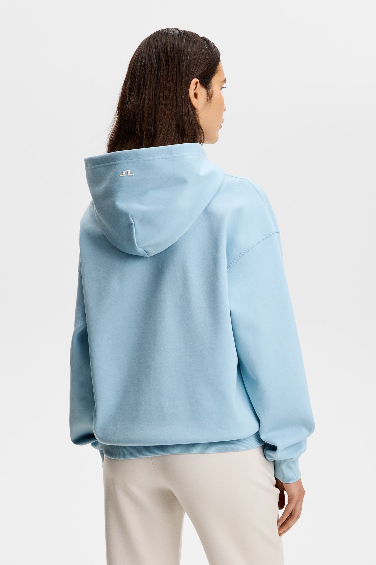 Cove Print Hood / Forget-Me-Not