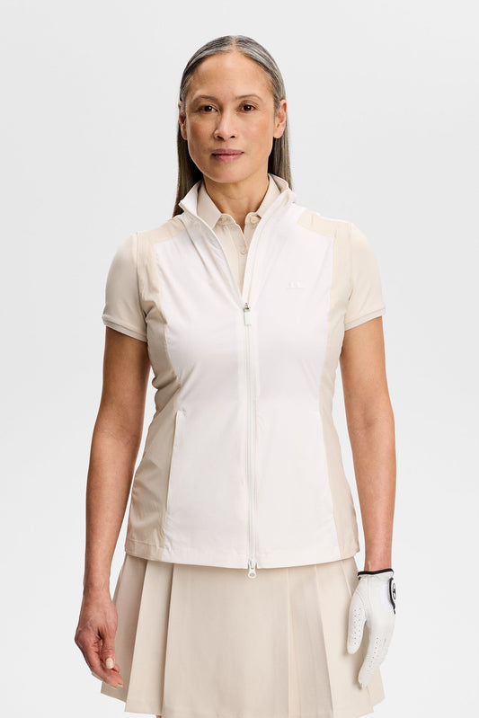 Brooks Zip Packable Vest / White