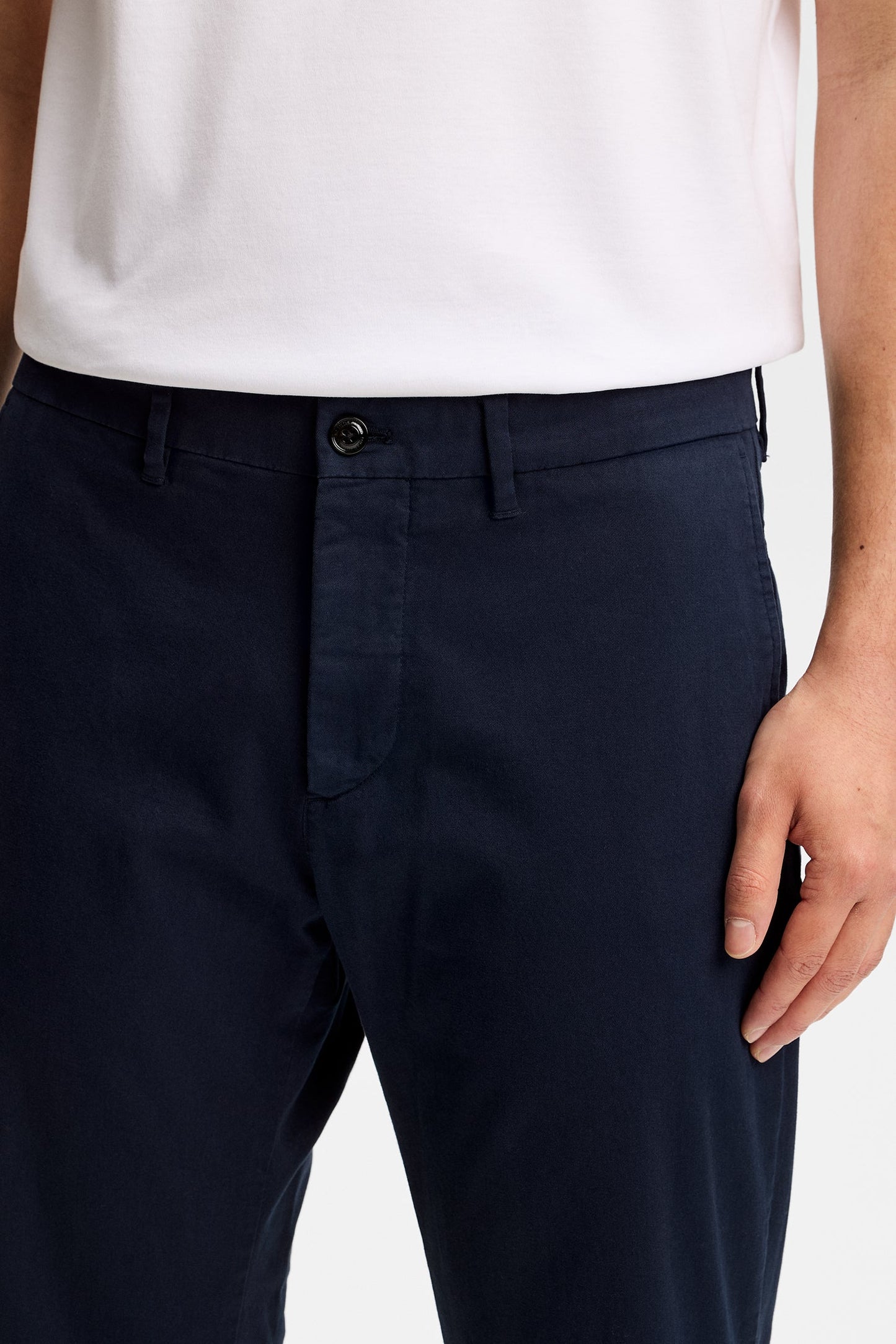 Chaze Cotton Stretch Pants / Navy