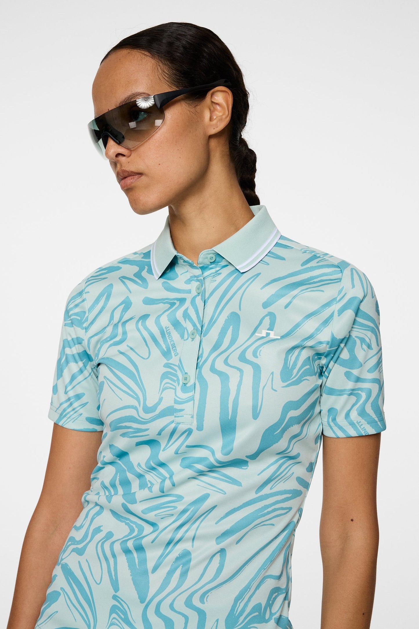 Georgia Print Polo / Scribble Stillwater