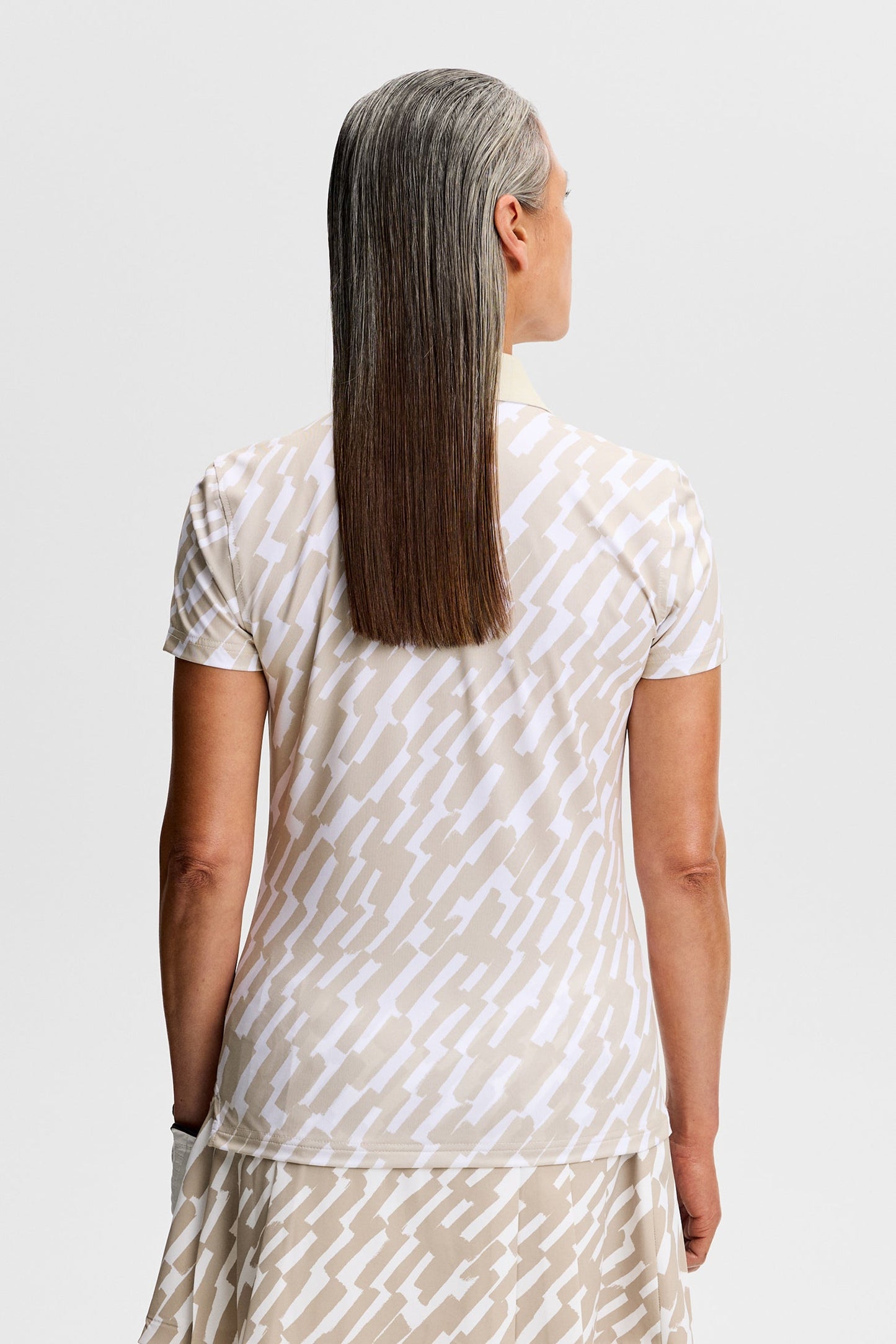 Tour Tech Print Polo / Oak Island Fossil M