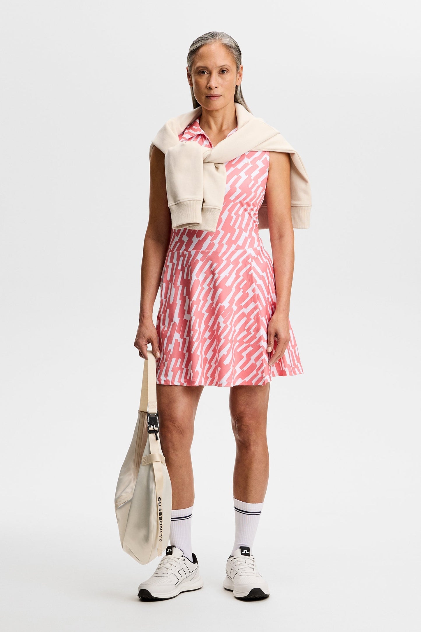 Dana Printed Dress / Oak Flamingo M