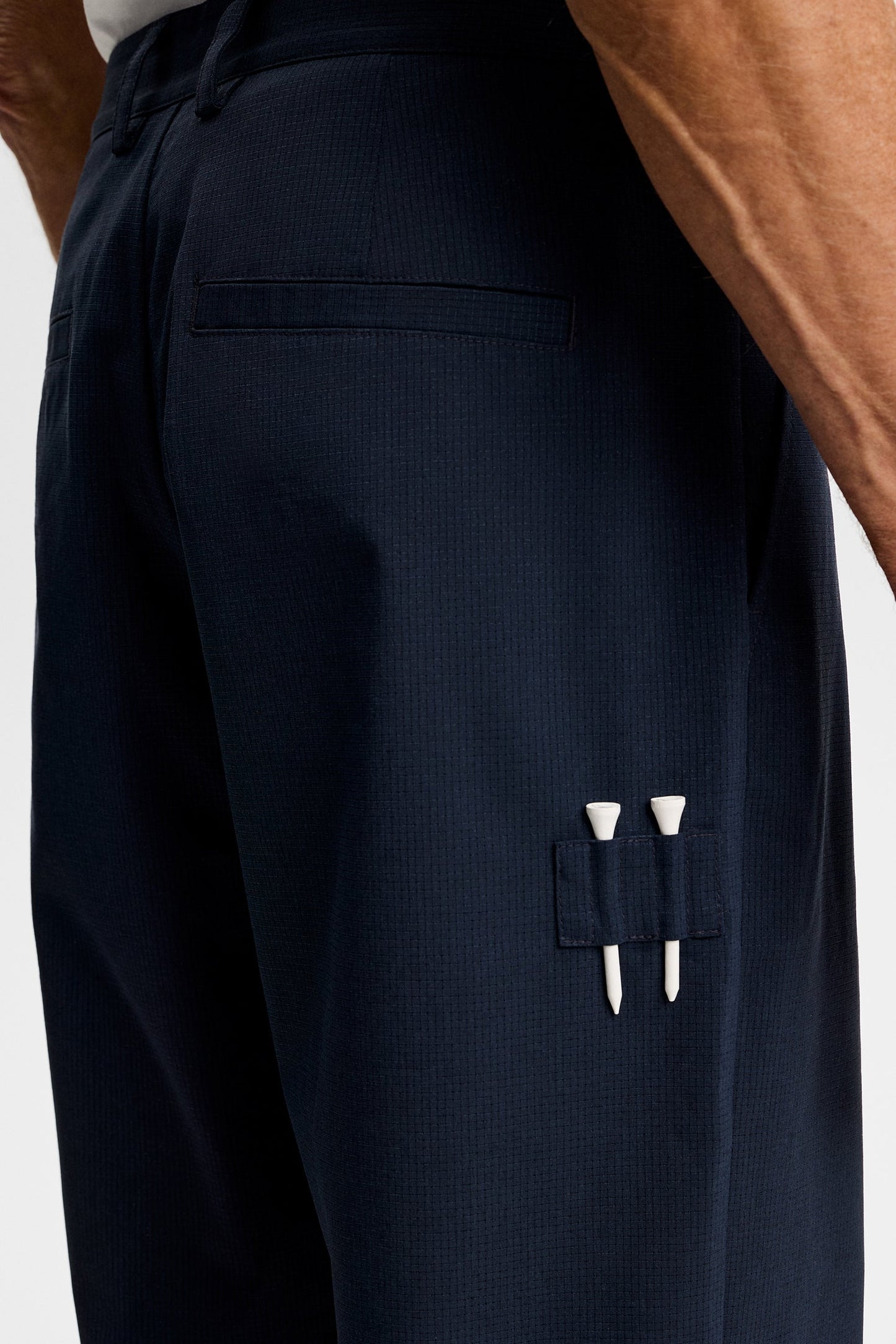 Devyn Straight Vent Pants / Navy