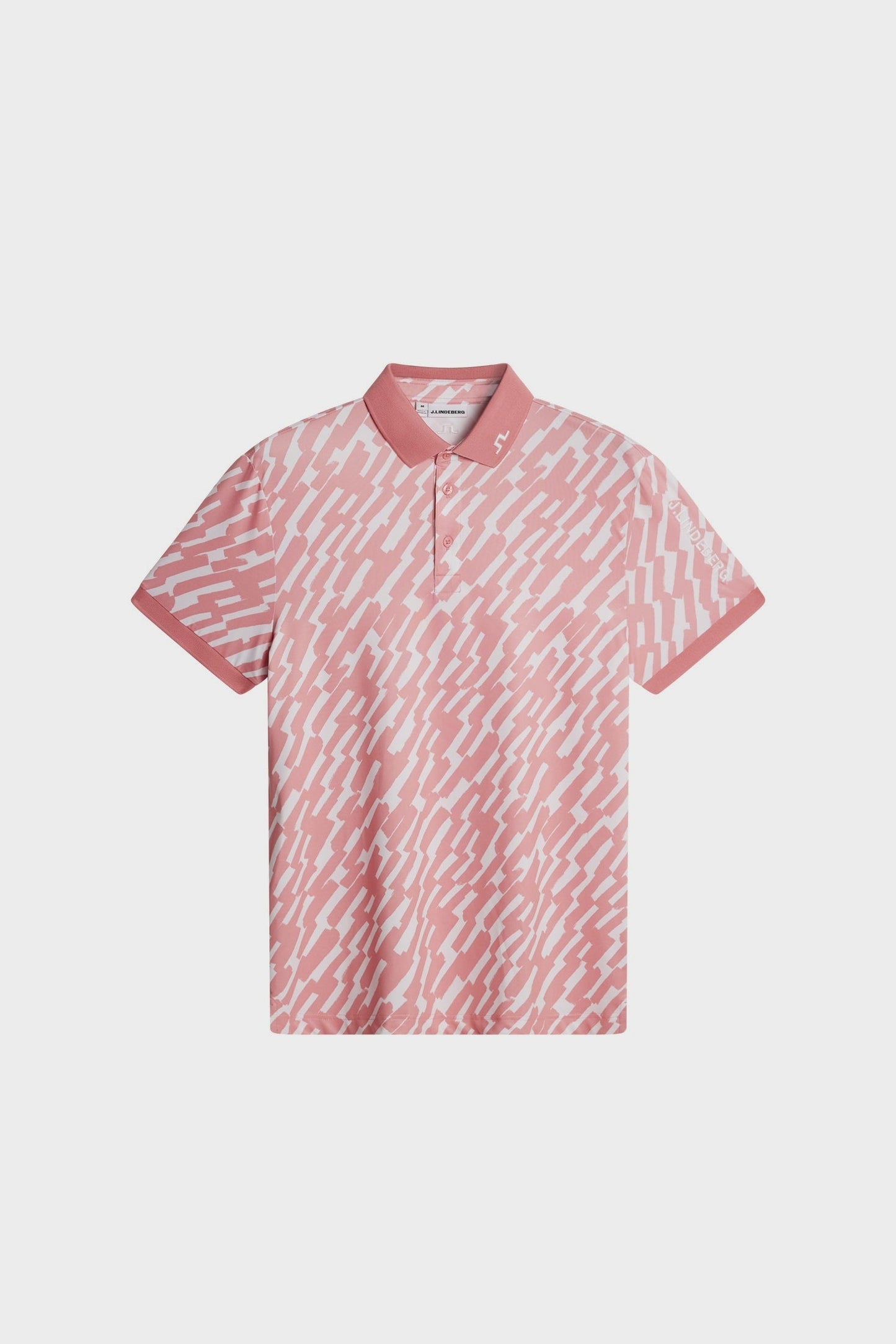 Tour Tech Print Polo / Oak Flamingo M