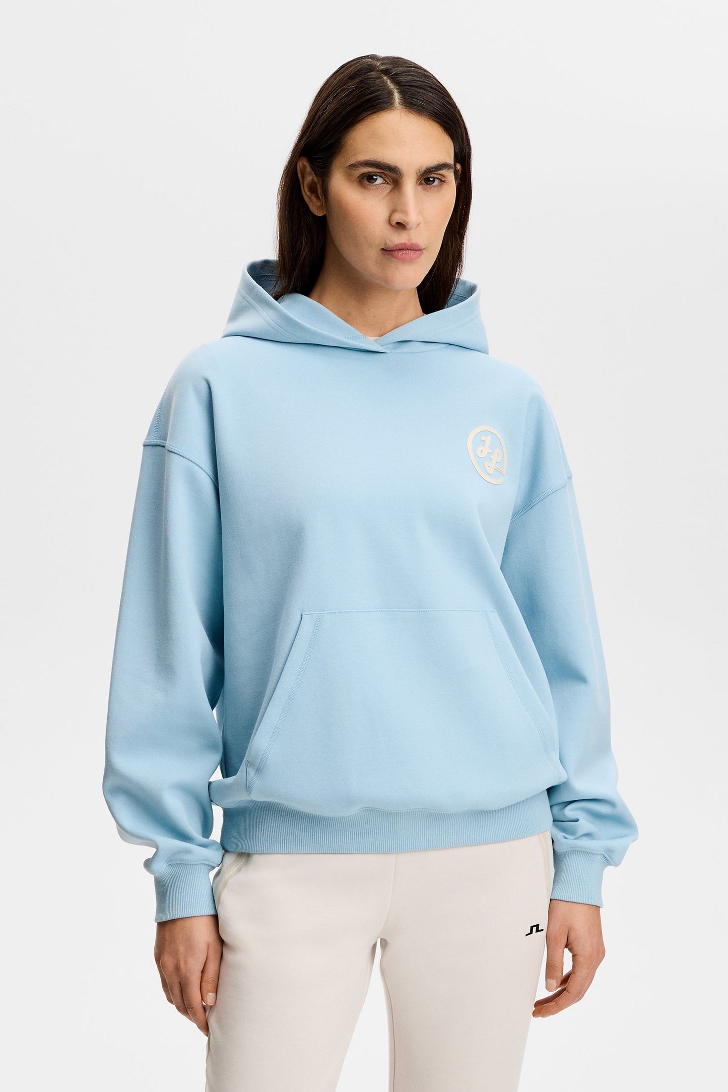 Cove Print Hood / Forget-Me-Not