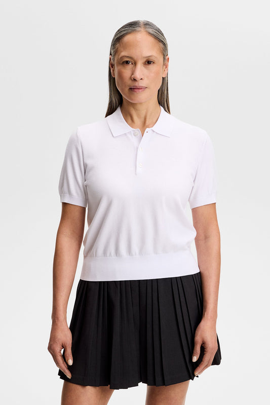 Blake SS Knit Polo / White