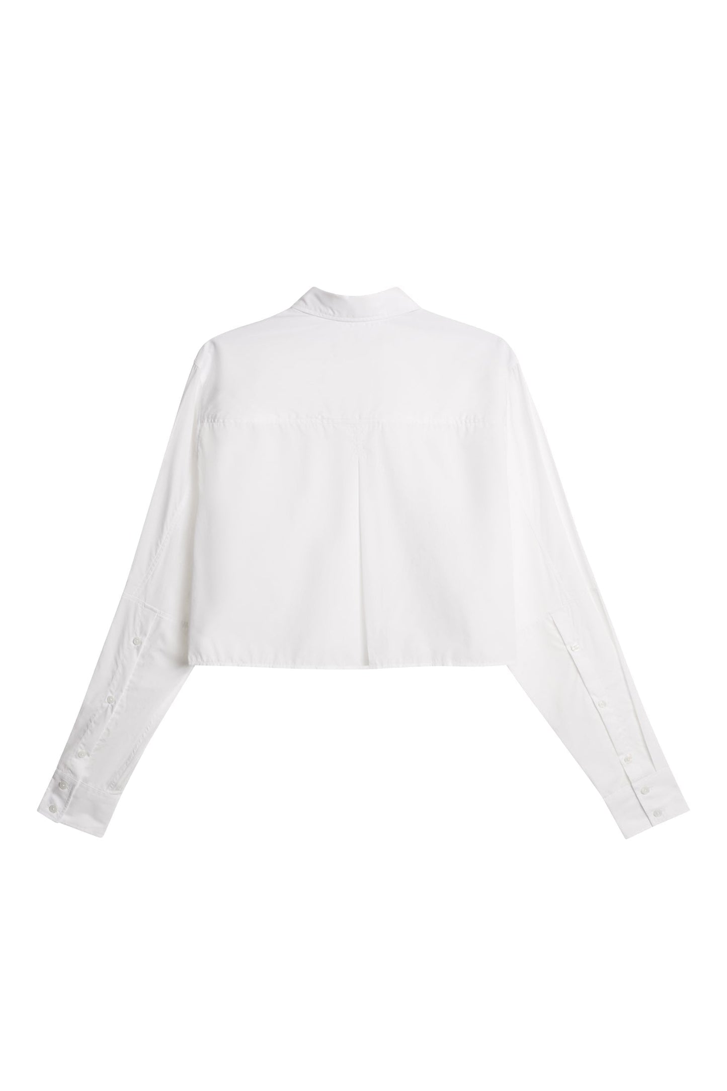 Jelina Cotton Solid Shirt / White