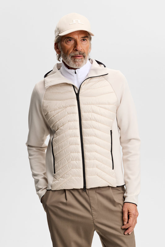 Heyden Quilt Hybrid Hood / Moonbeam
