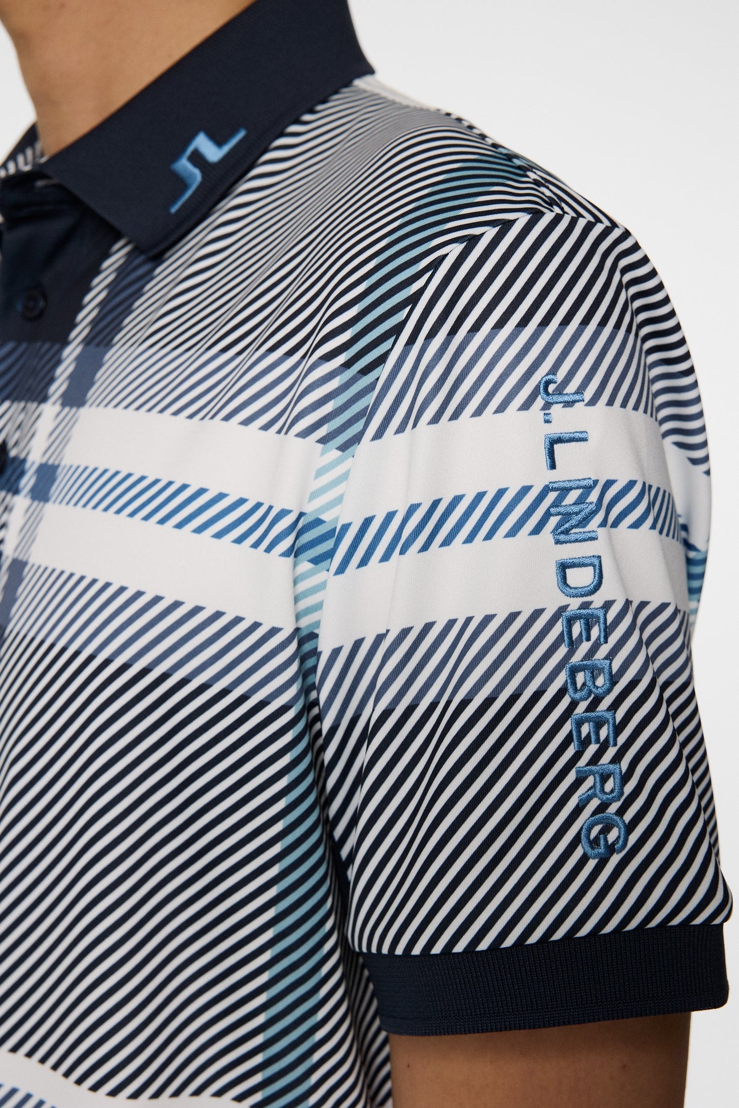 Tour Tech Print Polo DPWT / Tartan Navy