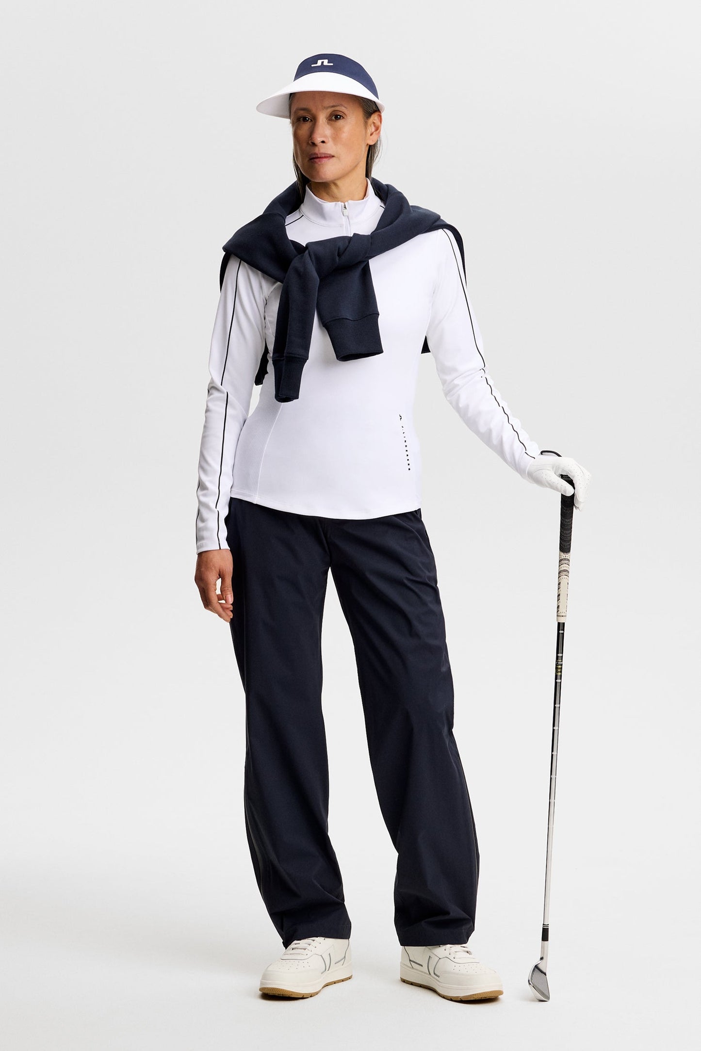 Adiola Quarter Zip Mid Layer / White