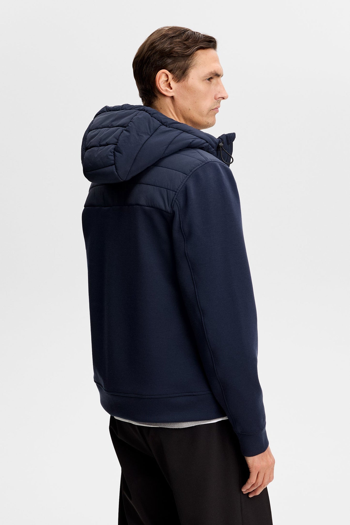 Gage Hybrid Hood Jacket / Navy