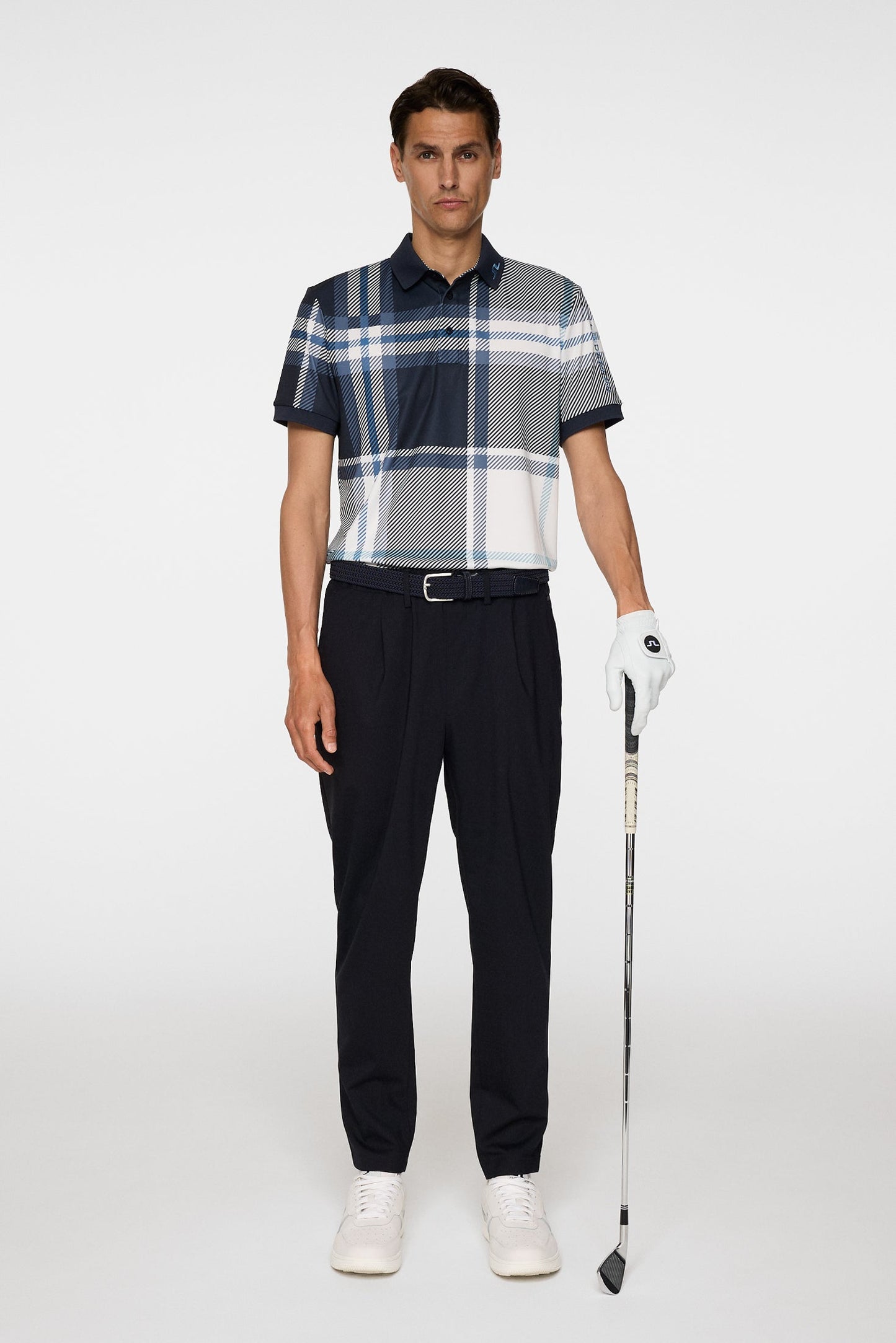 Tour Tech Print Polo DPWT / Tartan Navy