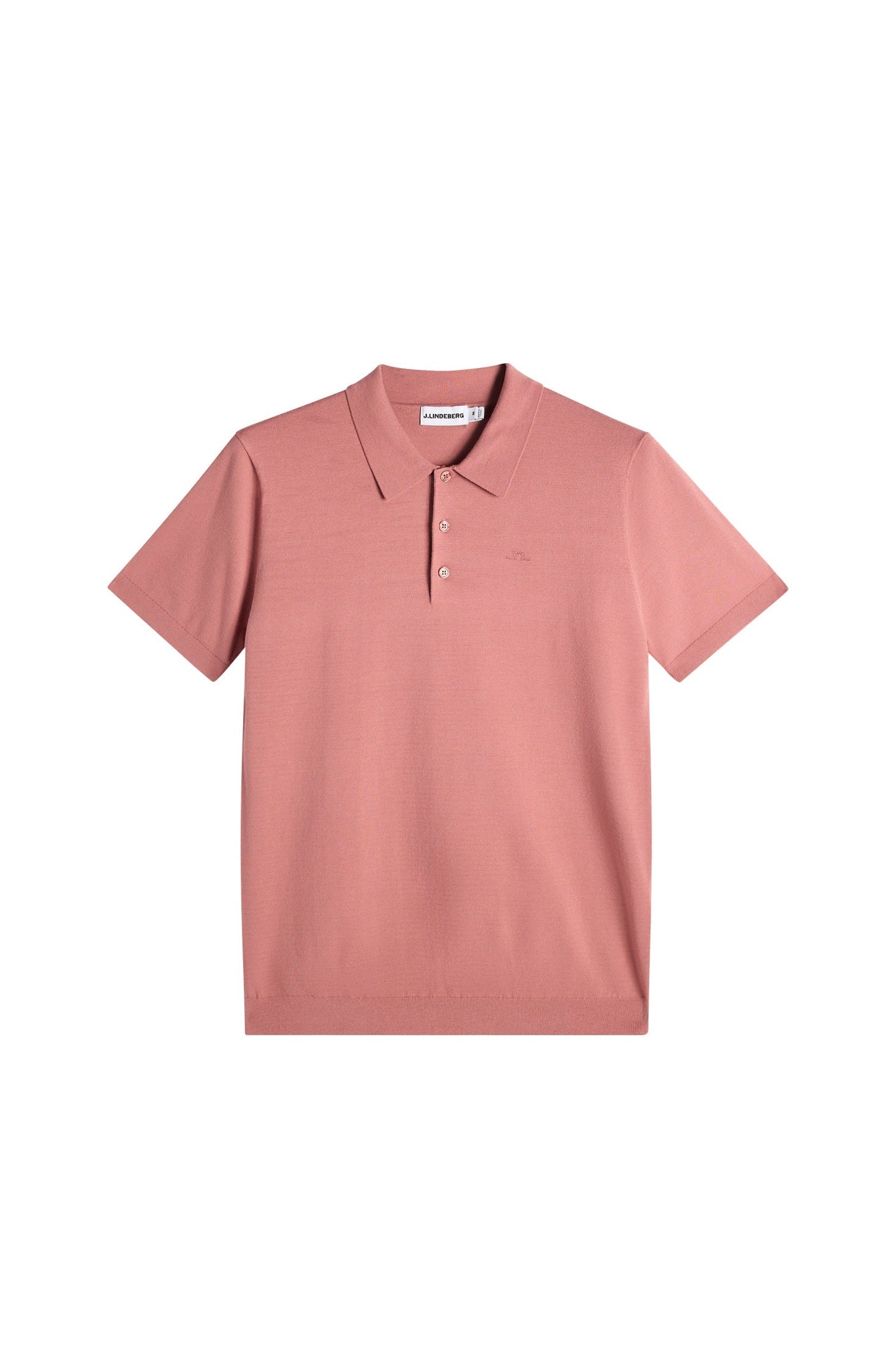 Ridge Knitted Polo / Withered Rose