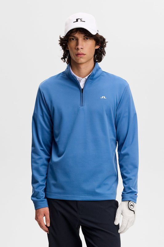 Clide Quarter Zip Mid Layer / Federal Blue