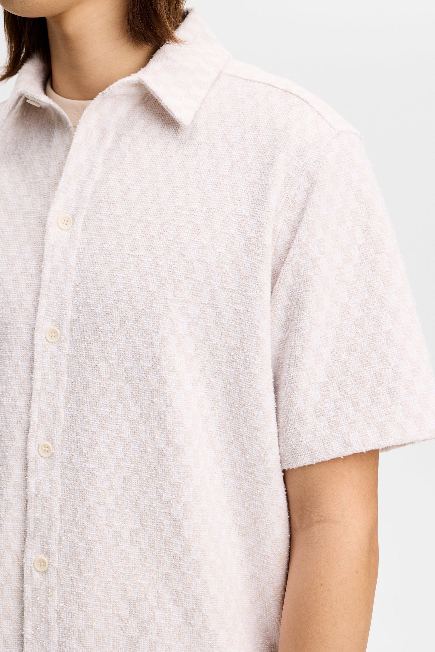 Torpa Jacquard Shirt / Moonbeam