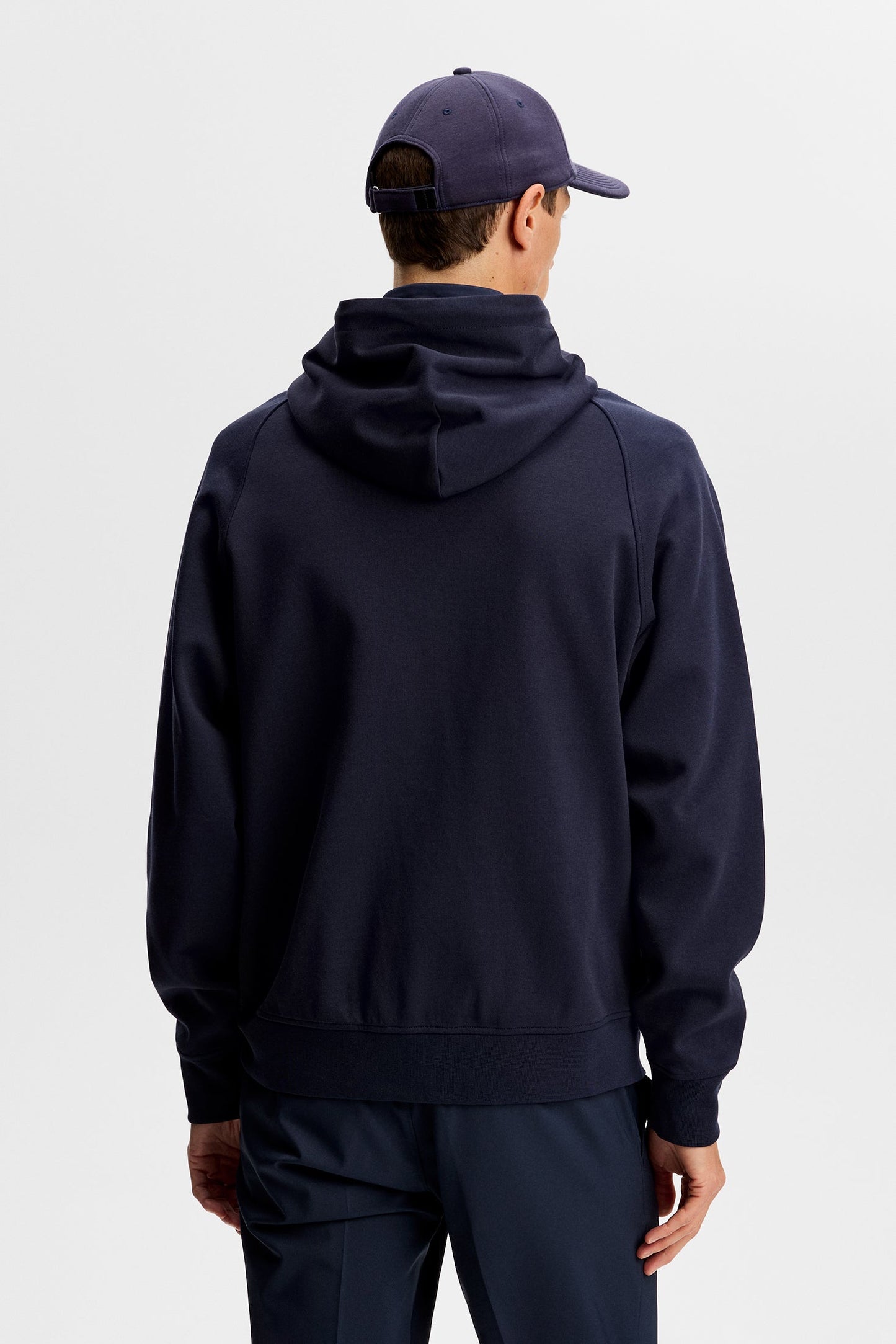 Mijo Hybrid Zip Hood Jacket / Navy