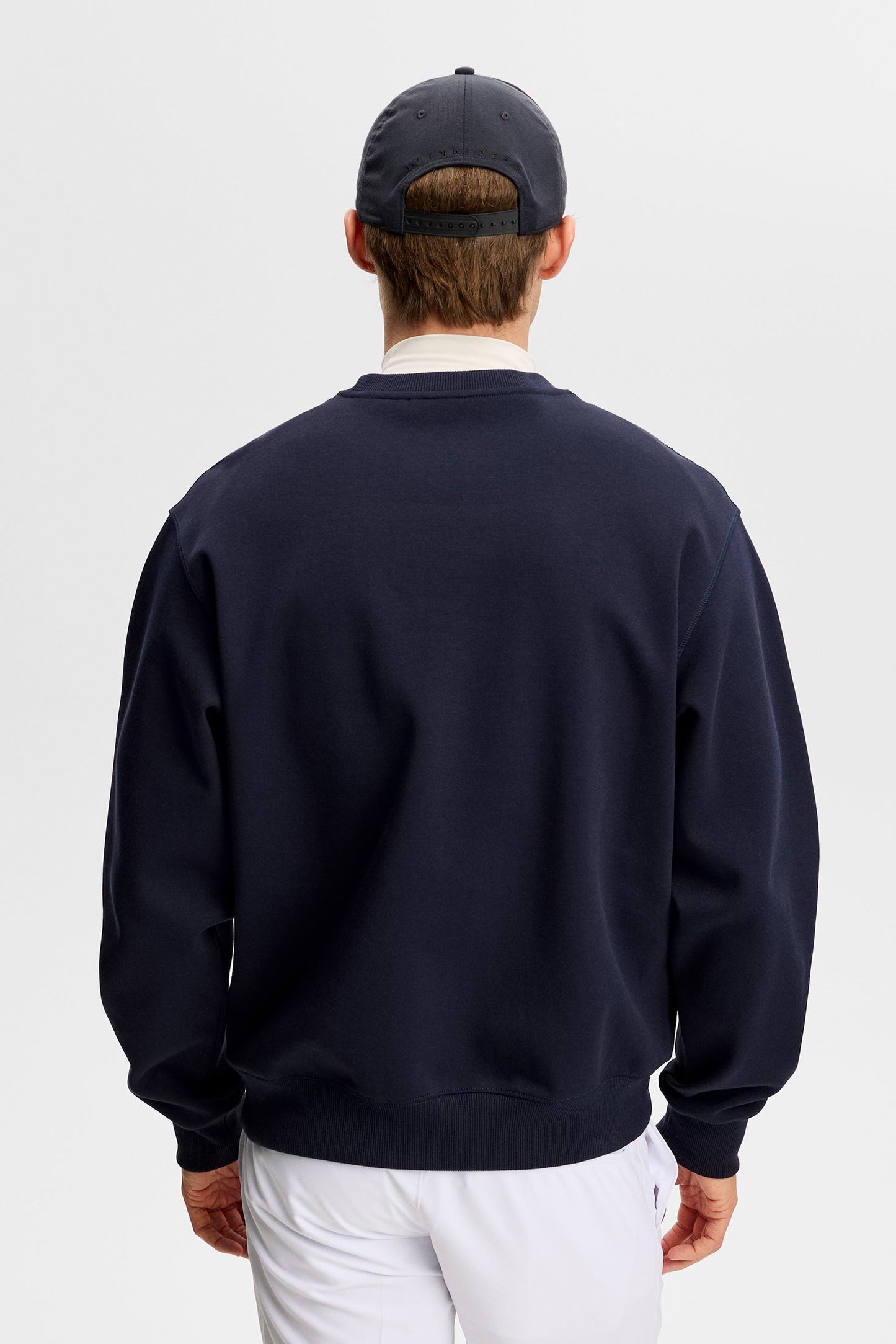 Club Printed  Crew Neck / Navy