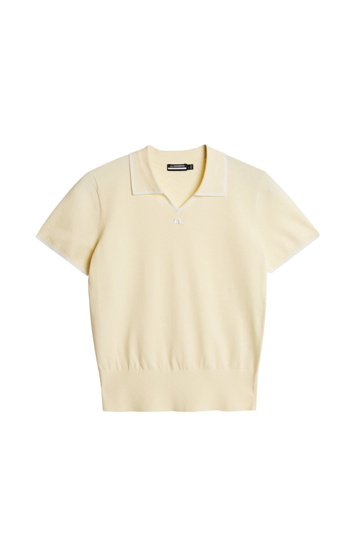 Malva Knitted Polo Shirt / Lemon Icing