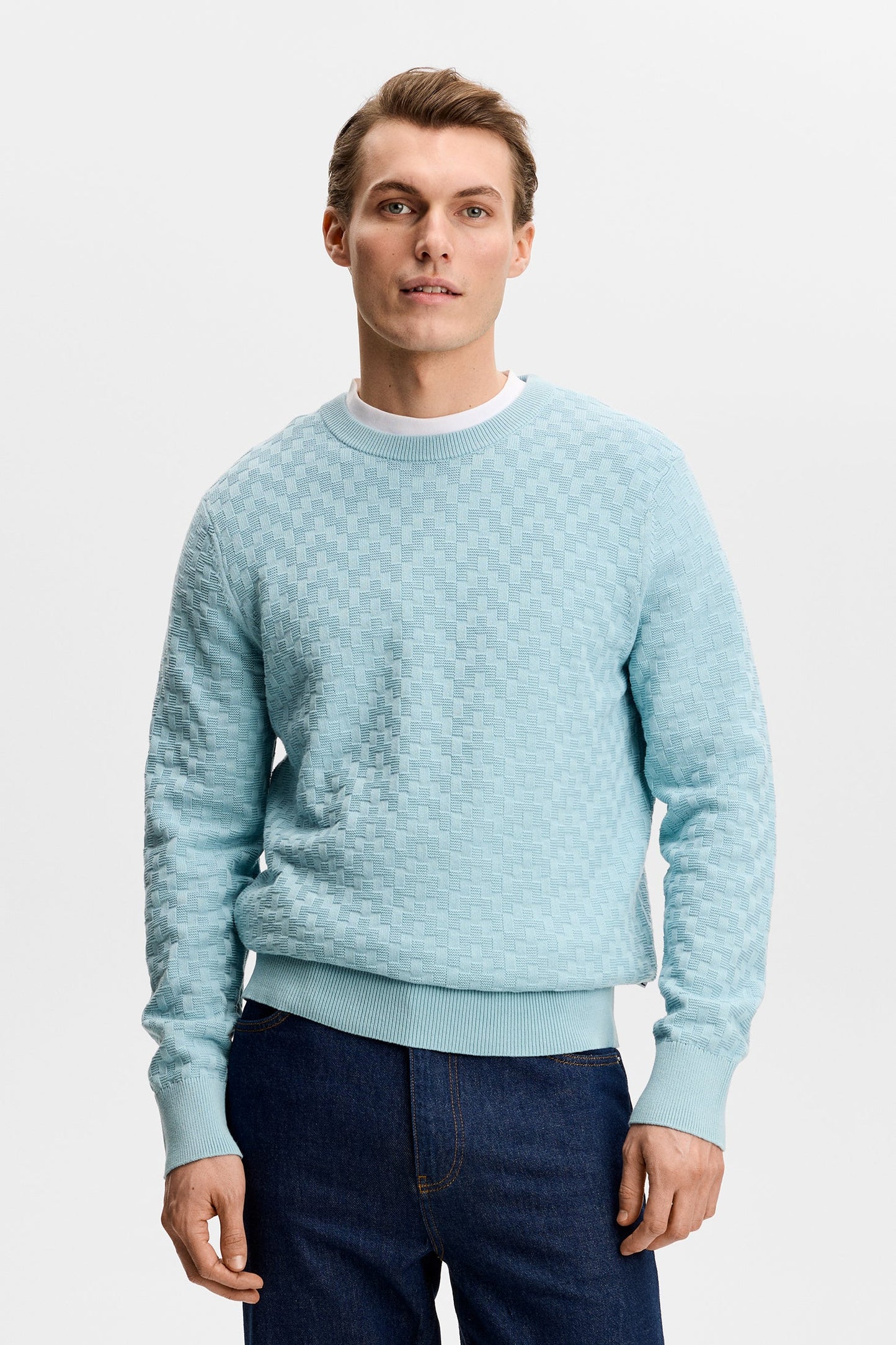 Arthur Knit Org Cotton / Forget-Me-Not