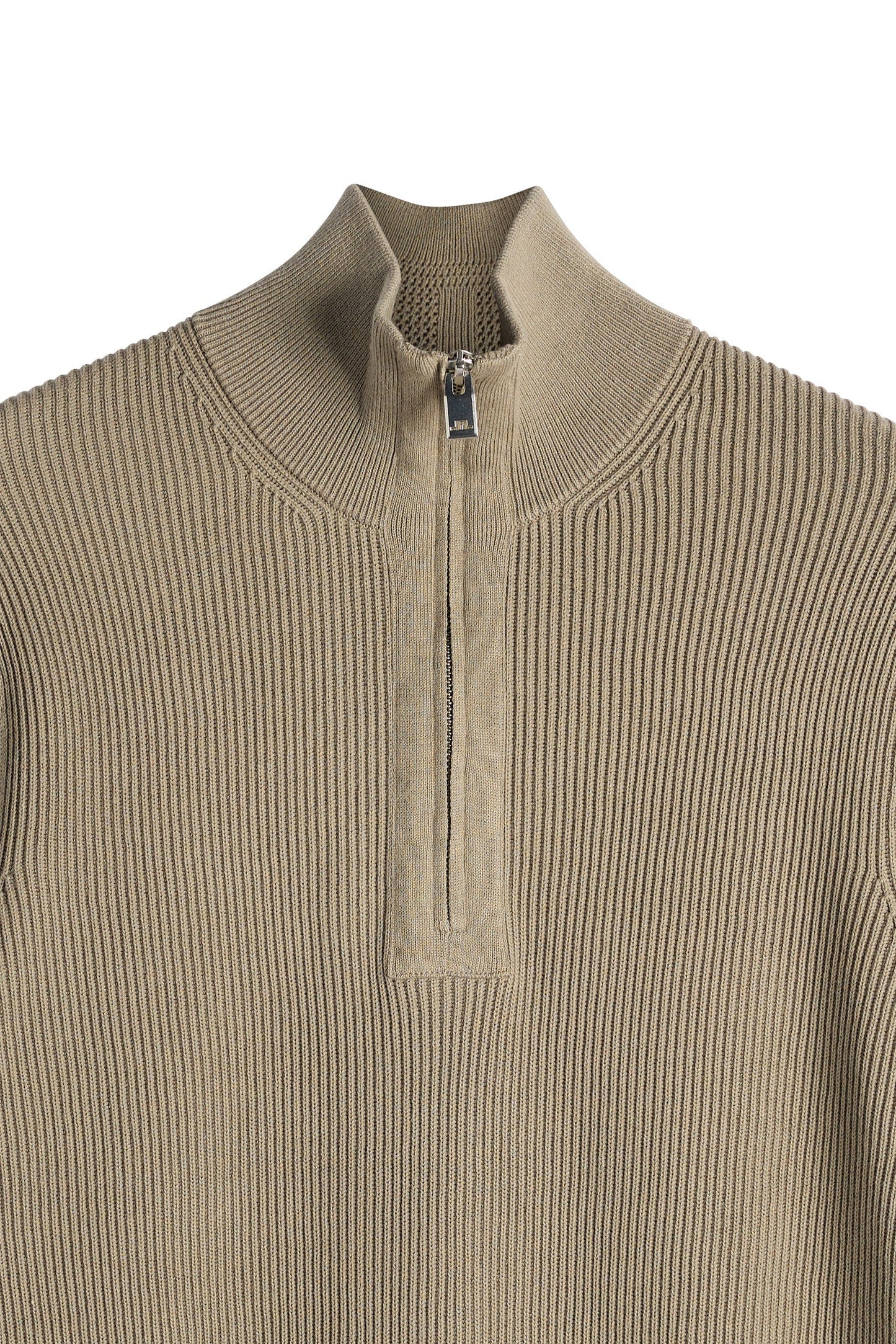 Alex Half Zip Knitted Sweater / Brindle