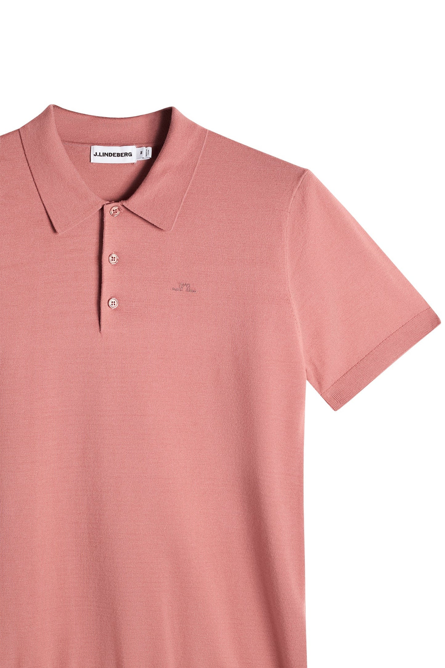 Ridge Knitted Polo / Withered Rose