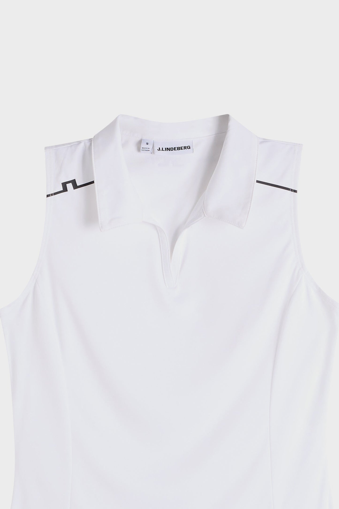 Leah Sleeveless Polo / White
